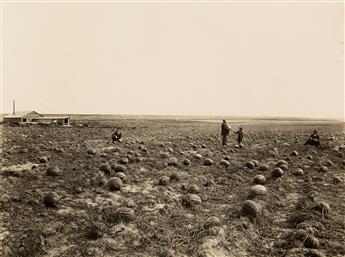 (LAND OFFICE) Group of 14 photographs relating to the homesteading period in Kansas, in